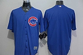 Chicago Cubs Blank Blue New Cool Base Stitched Baseball Jersey,baseball caps,new era cap wholesale,wholesale hats